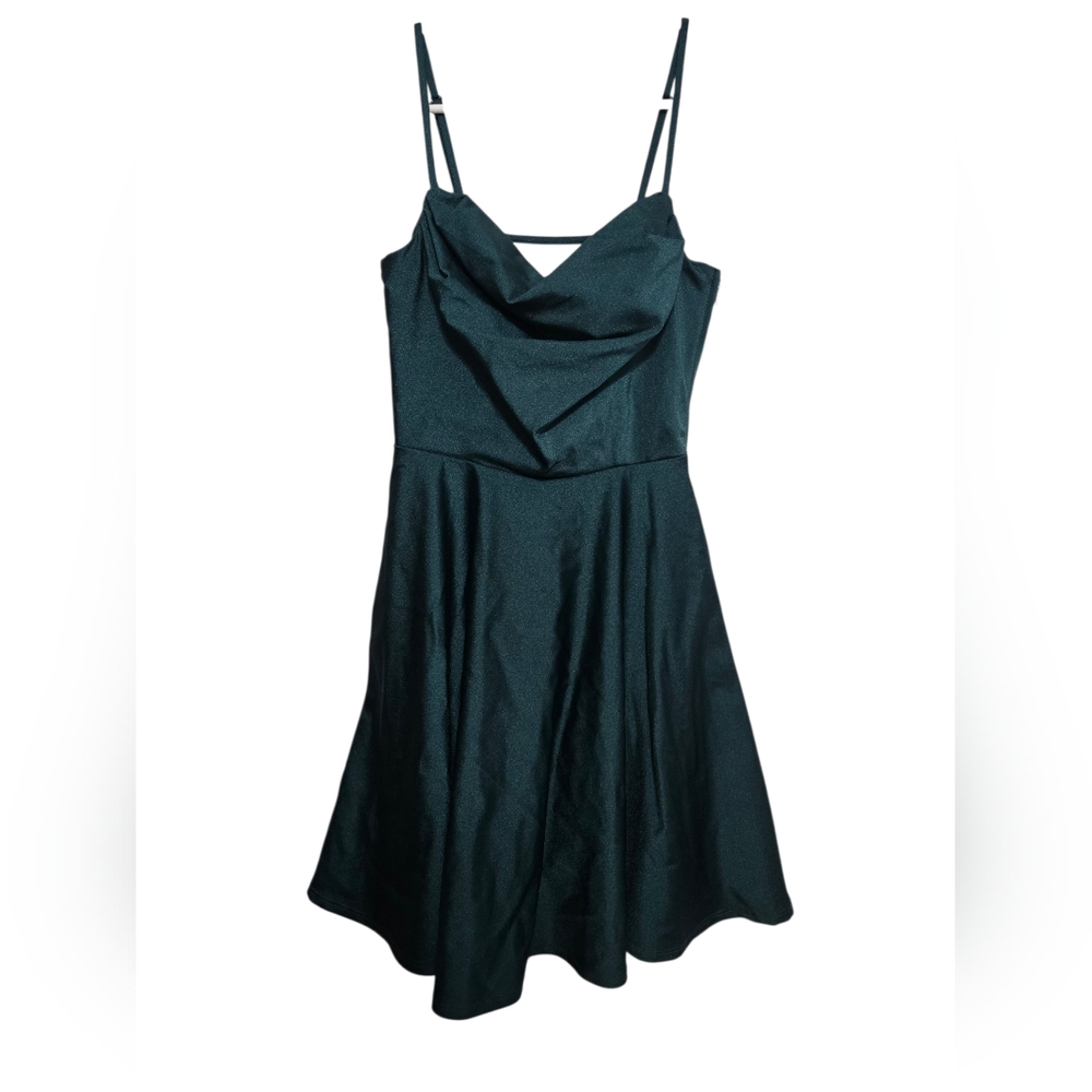 City Triangle Hunter Green Formal Homecoming, Prom Dress size 1